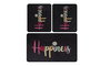 Mijölnir Happiness Djt Juego de alfombrillas de baño Multicolor